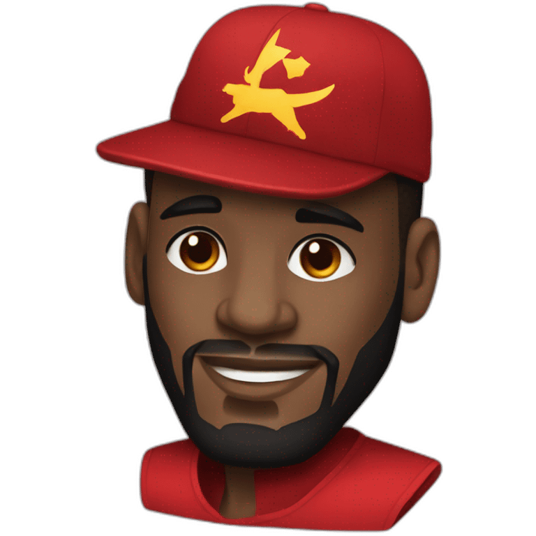 Lebron James as a communist emoji