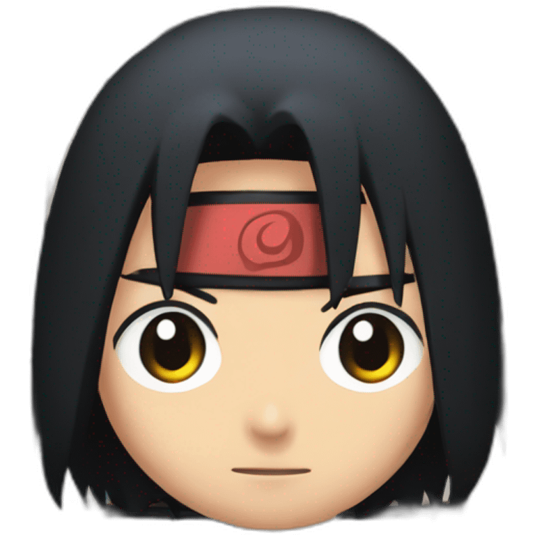 Itachi uchiha on a building  emoji