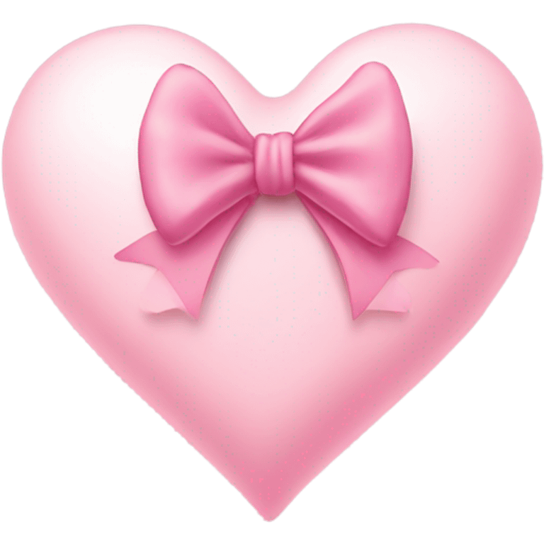 Light pink heart with bow emoji