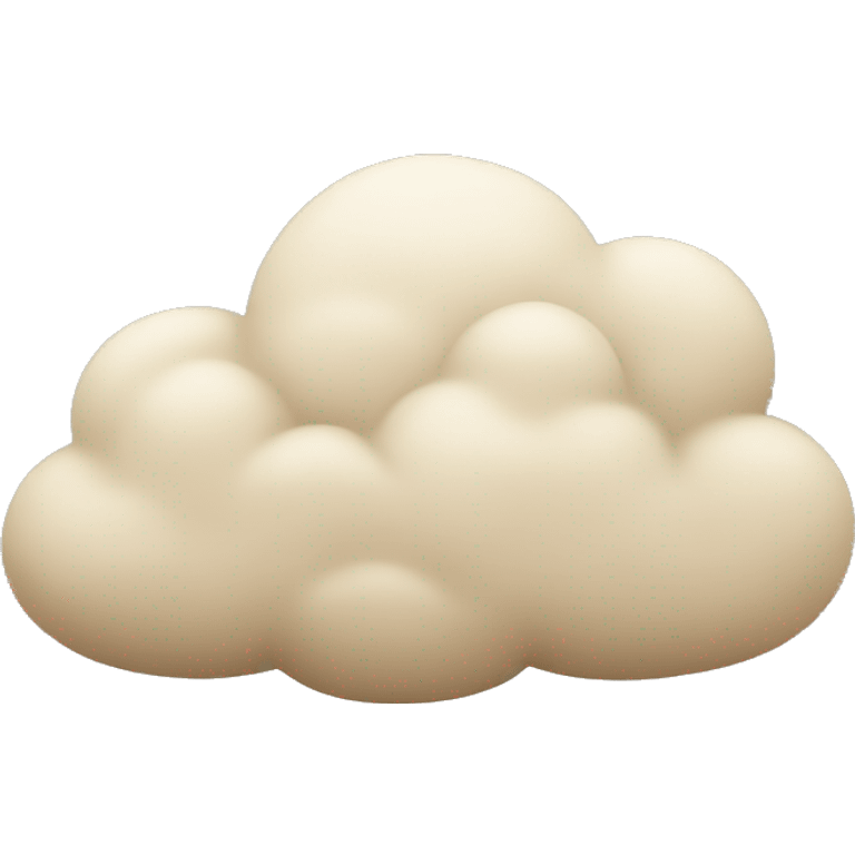 Beige cloud emoji