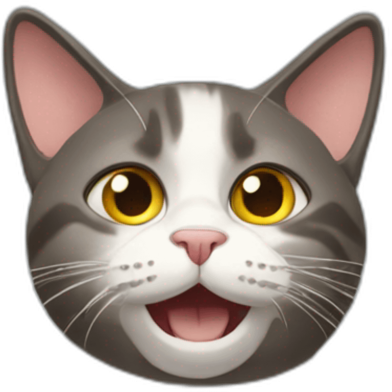 cat shocked sideway emoji