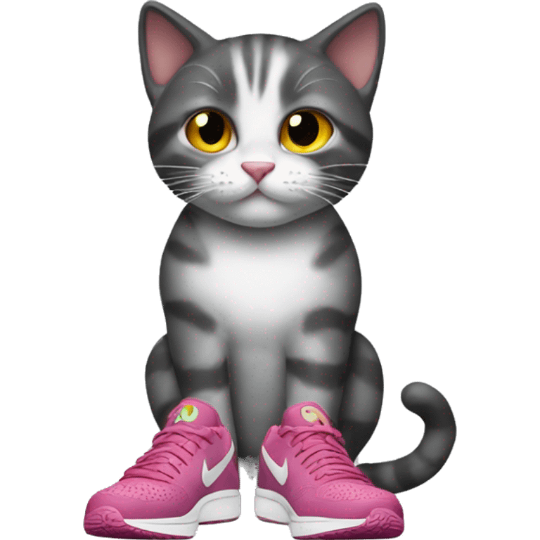 Cat with Nikes  emoji