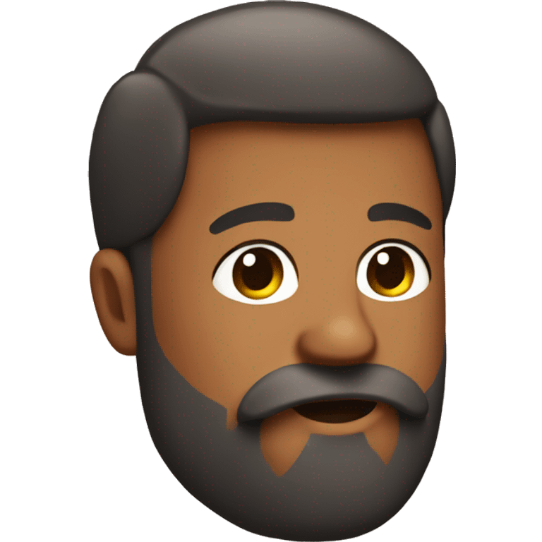 a pregnant brick with with beard emoji