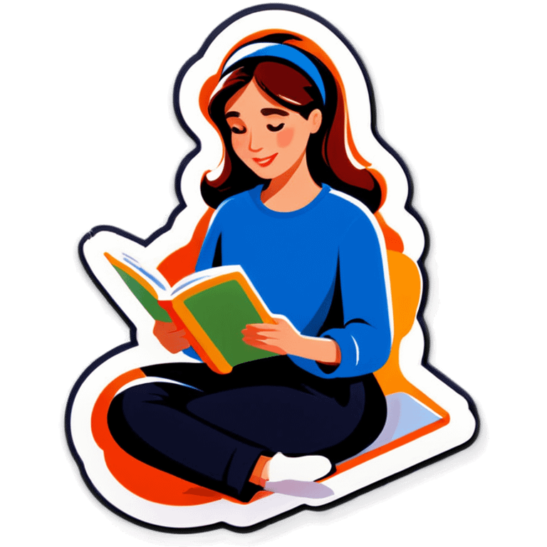 Lady reading a book  emoji