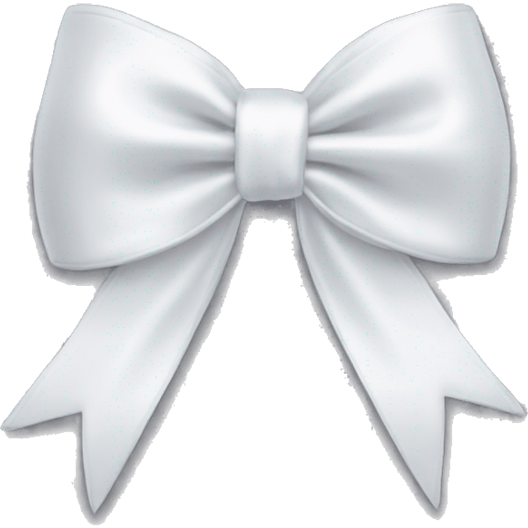 white satin bow emoji