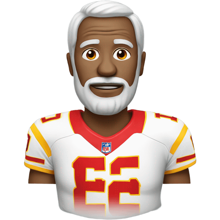 old man in black KC chiefs shirt emoji