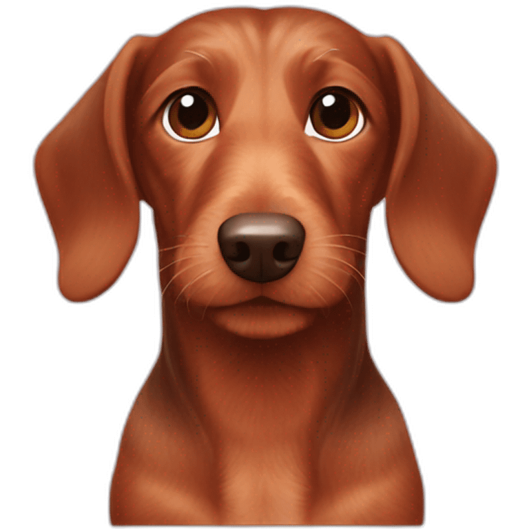 Dachshund wirehair red emoji