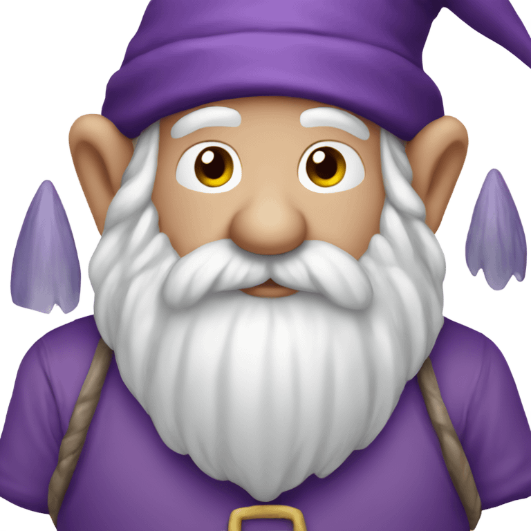 Purple gnome emoji