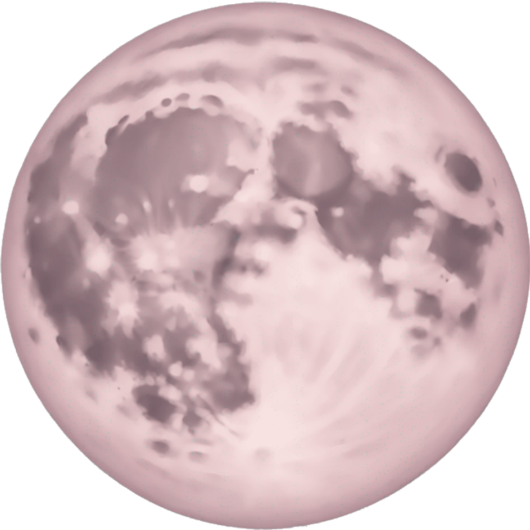 pastel pink moon emoji