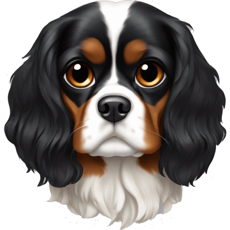 black and tan king charles cavalier emoji