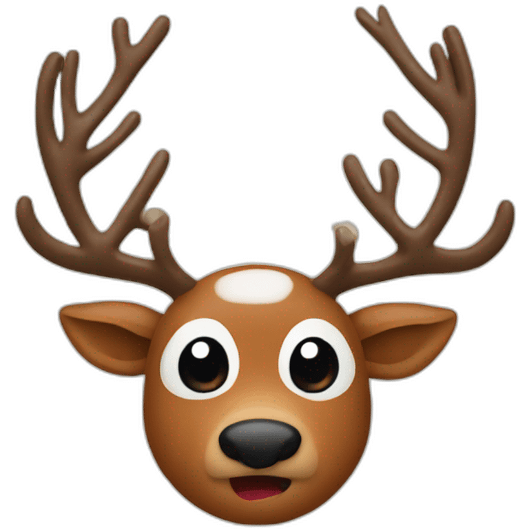 rudolph face emoji