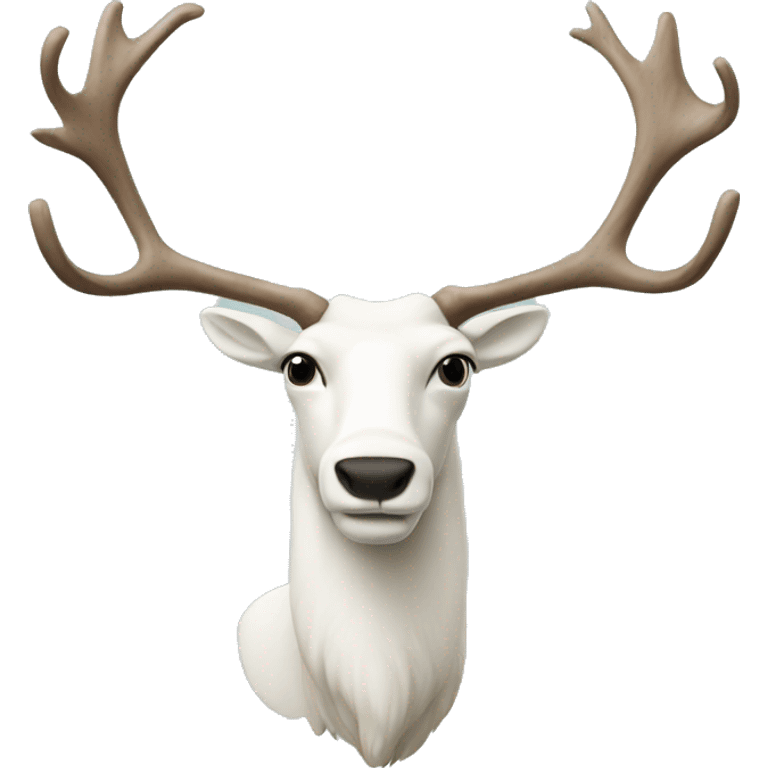 big white caribou emoji