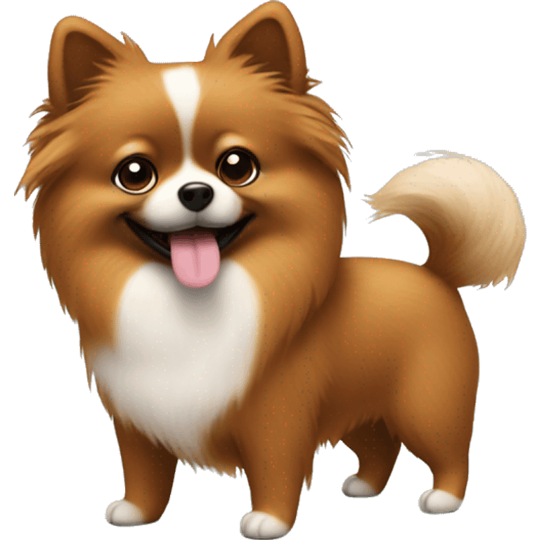 Gingerbread and Pomeranian  emoji