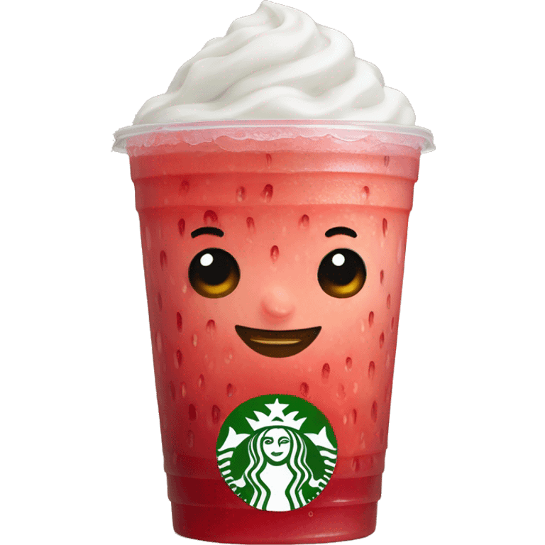 Starbucks strawberry refresher  emoji