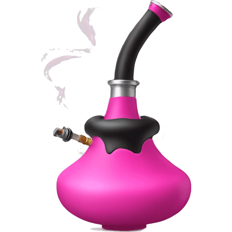 Pink shisha with smoke coming out emoji