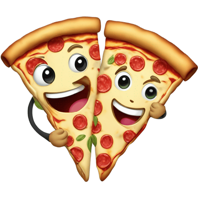 Pizza eating pizza  emoji