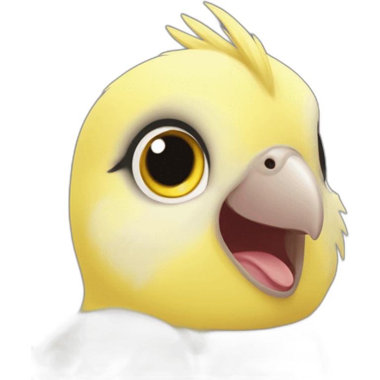 cute-yellow-cockatiel-smile emoji