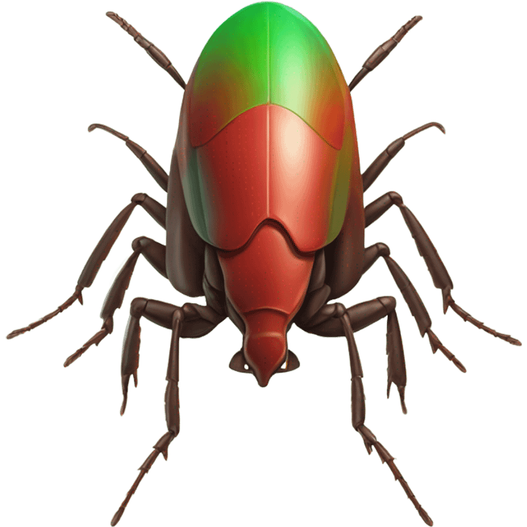 Cockroach drone, red green emoji