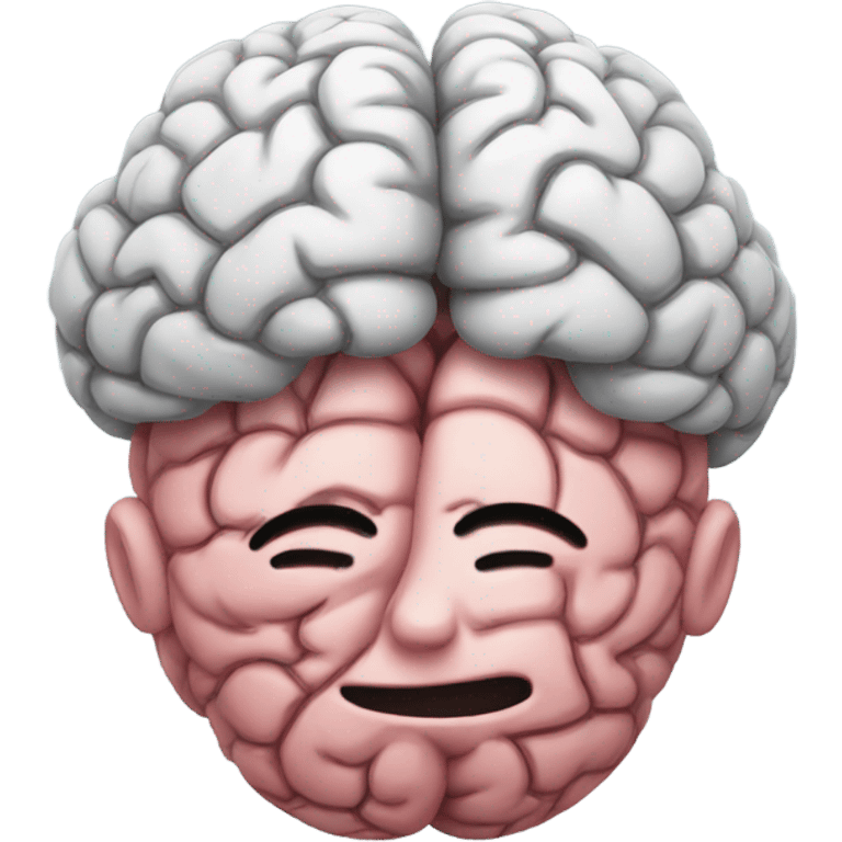 hugging brain that looks like hugging face emoji emoji