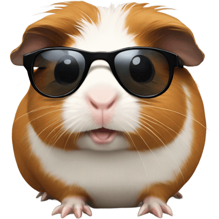 Guinea pig with sunglasses emoji