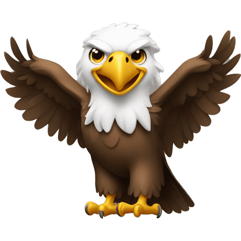 eagle with thumbs up and big smile emoji