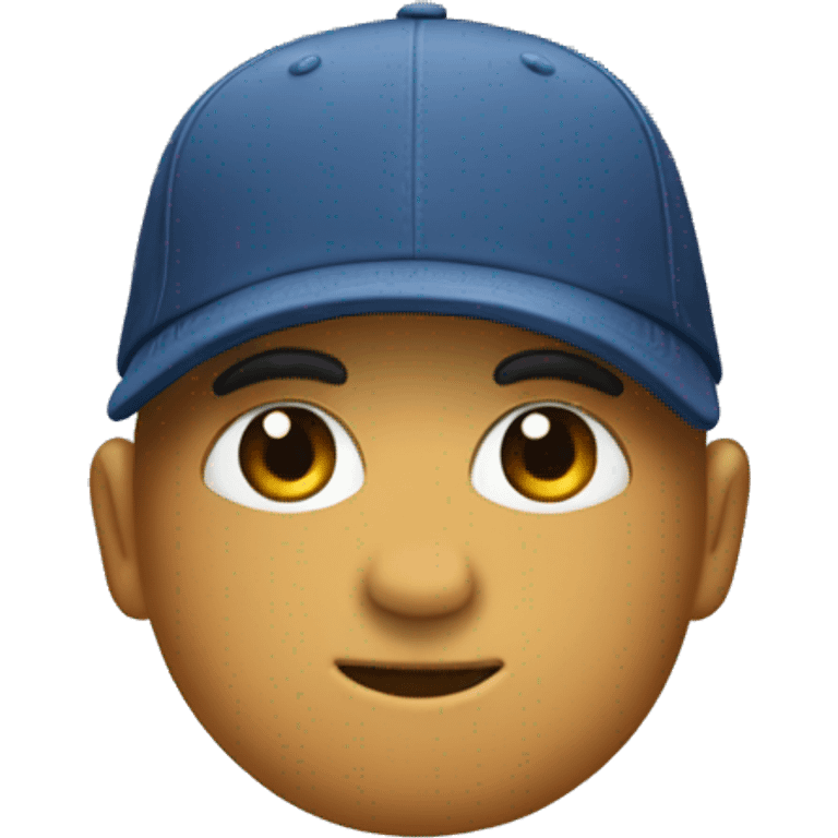 cap with a cloth on the side emoji