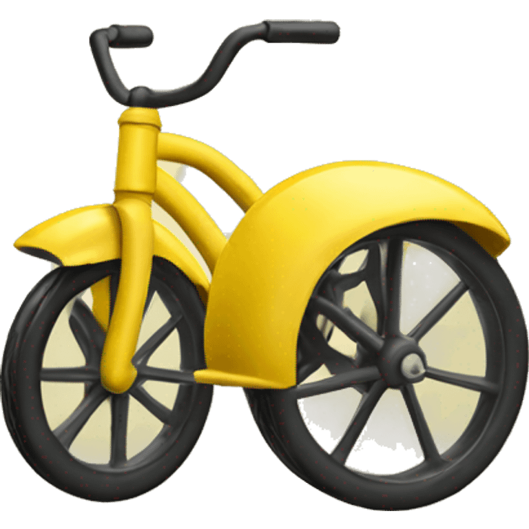 yellow Alinker walking tricycle emoji