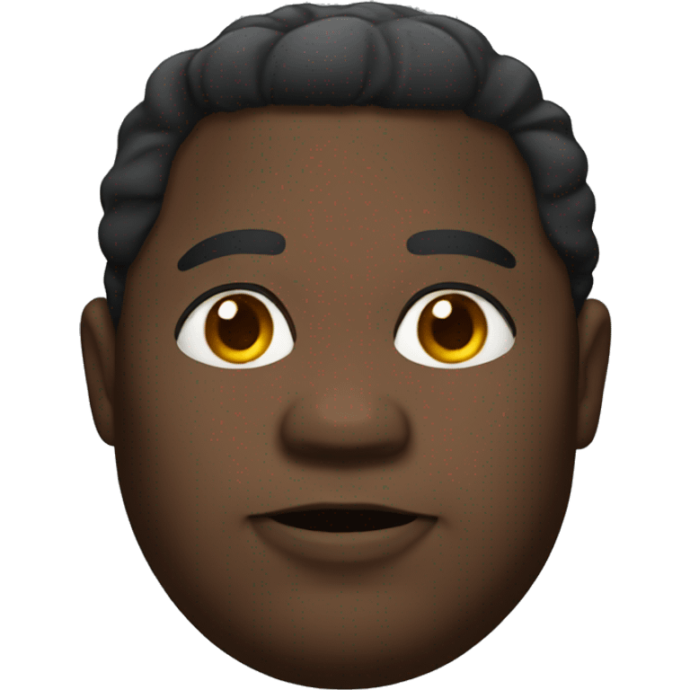 Chubby black man  emoji