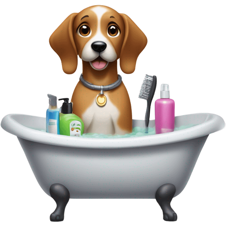 dog spa emoji