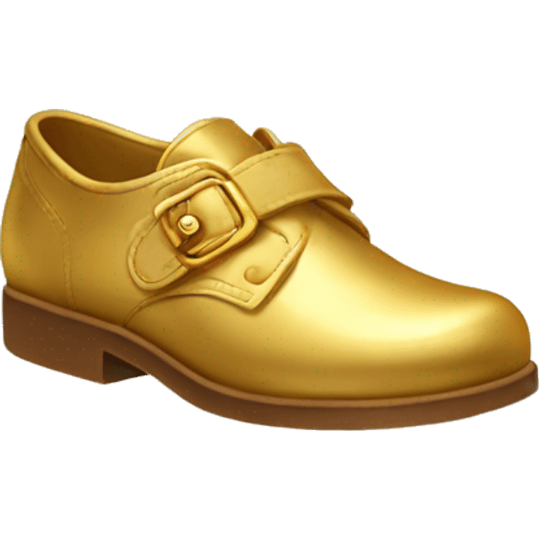 Golden gosse shoes emoji