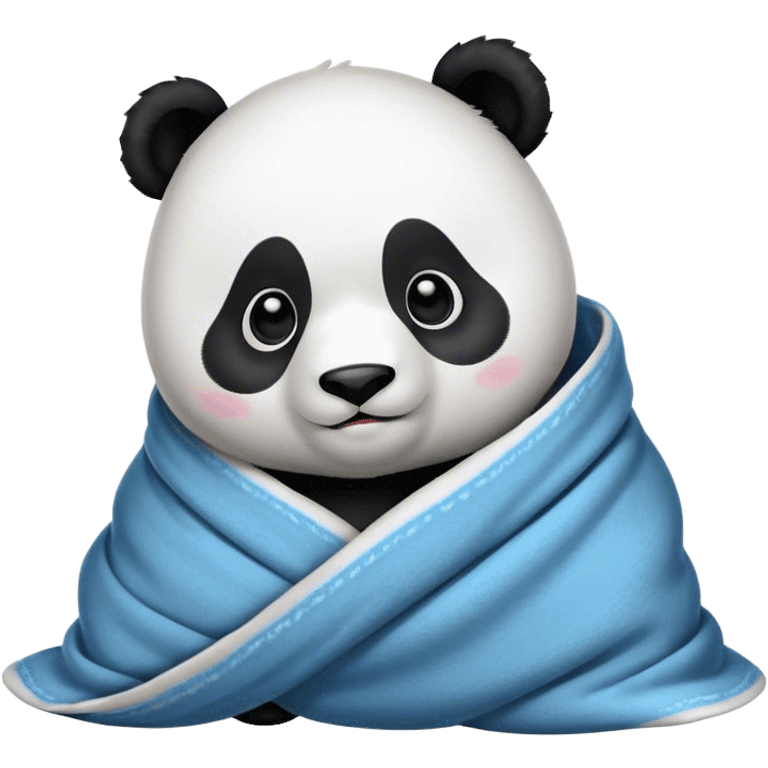 Panda in blanket emoji