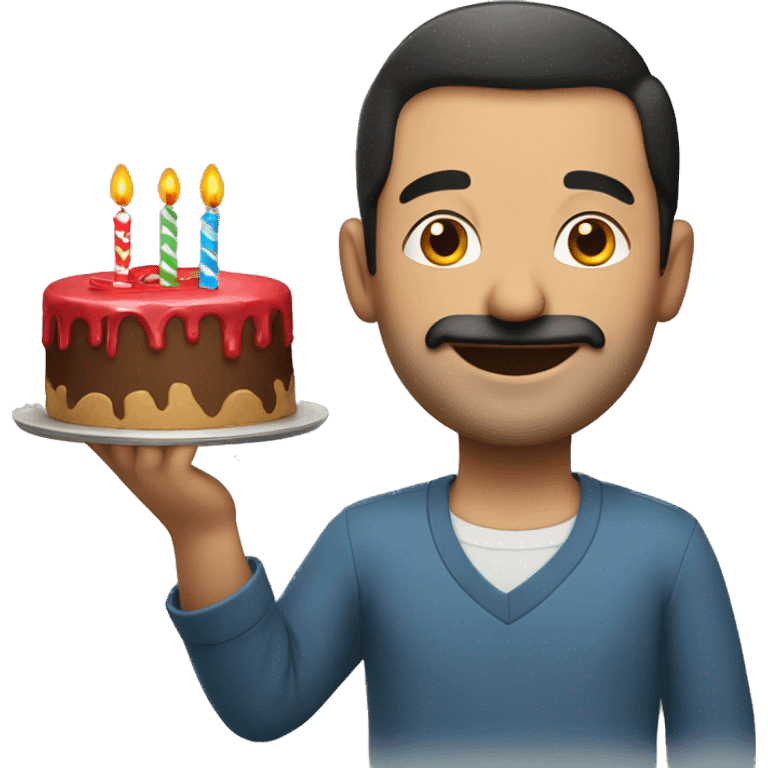 Turkish man celebrating his birthday  emoji