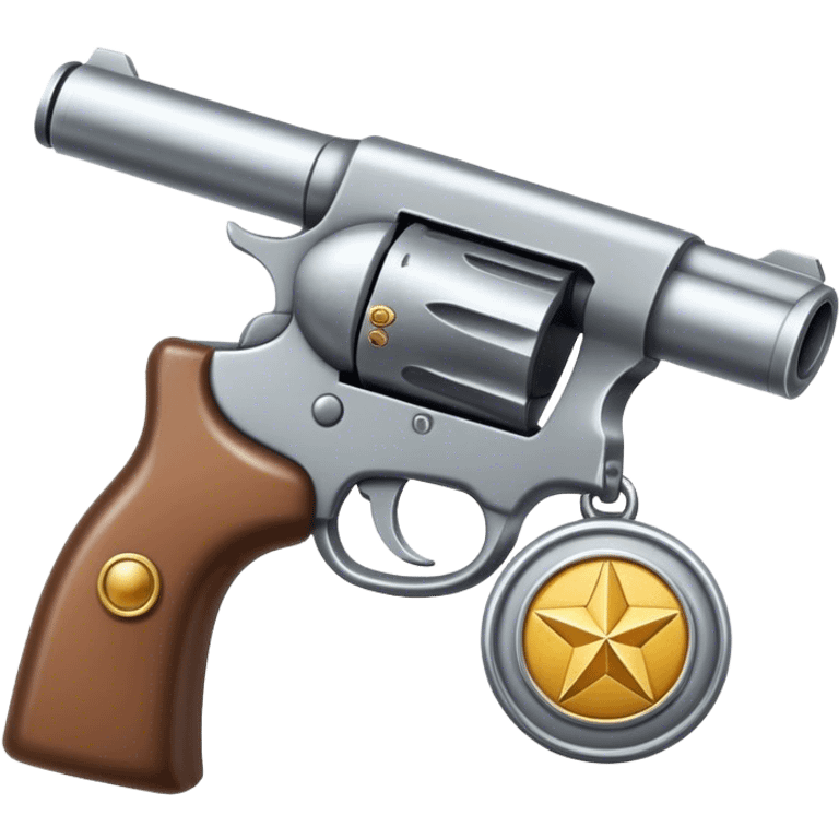 gun with badge emoji