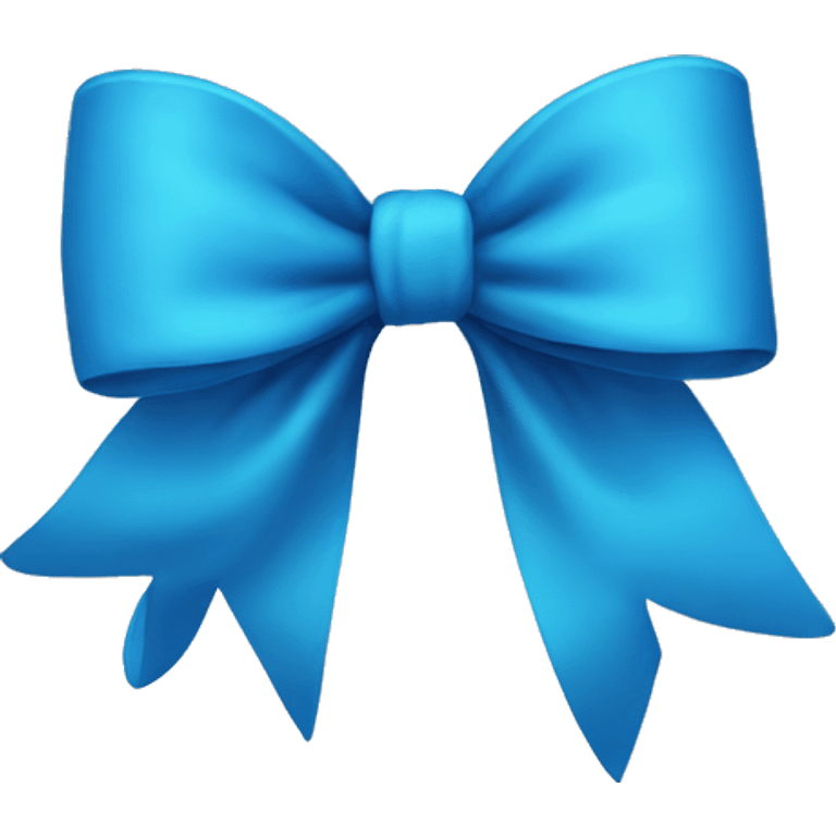 Blue bow emoji