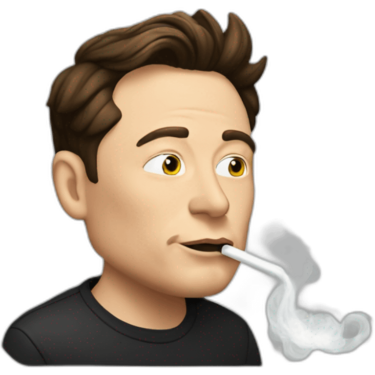 elon musk smoke weed emoji