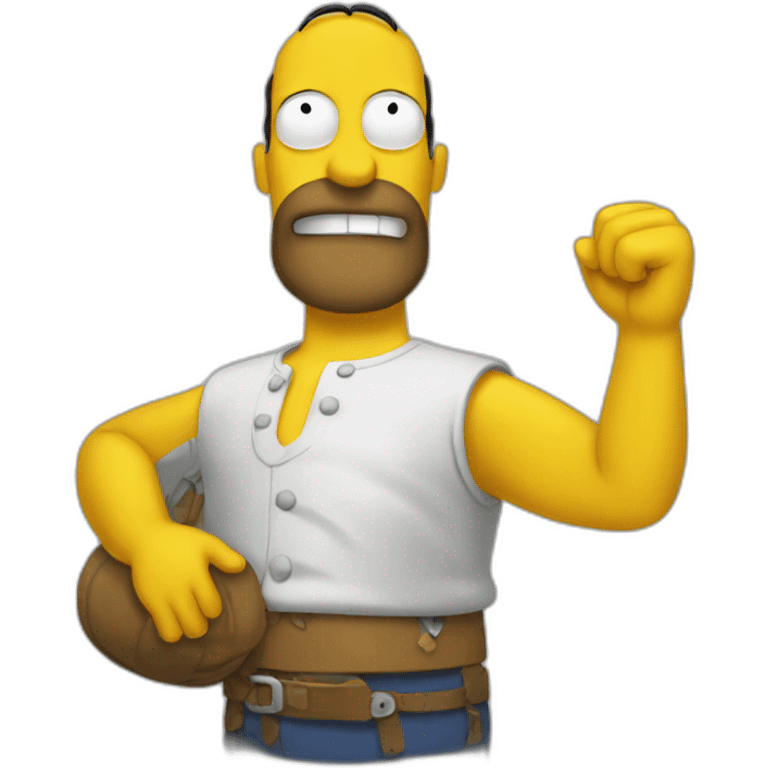 Homer with symbals emoji