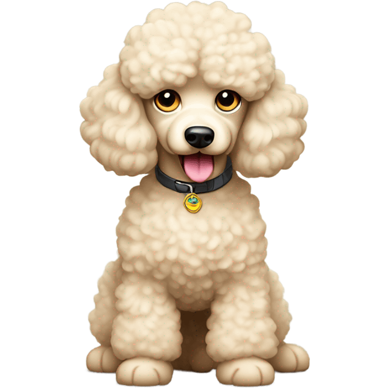 Cream poodle emoji