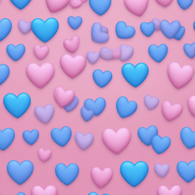 Pink and blue heart emoji