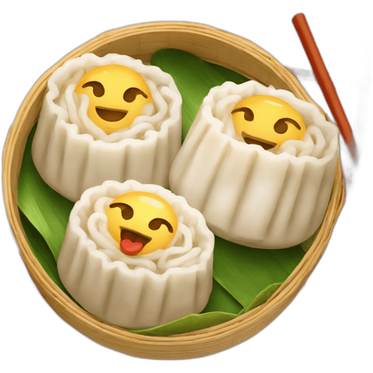 happy dim sum emoji