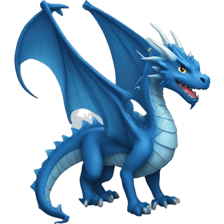 Generate a blue dragon emoji