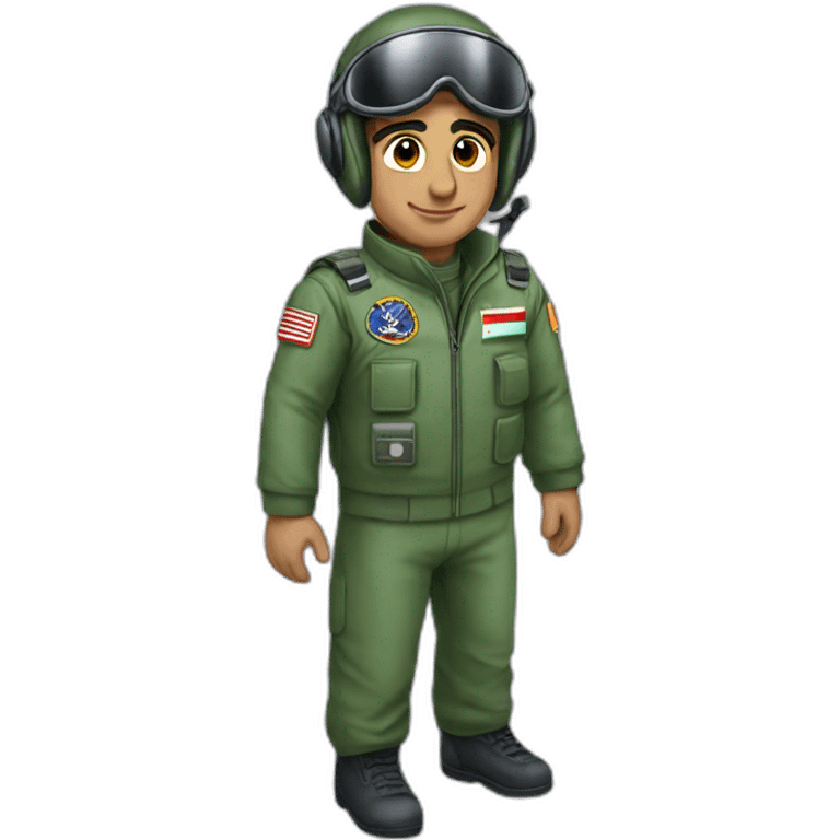 Handsom fighter jet pilot of Iran emoji