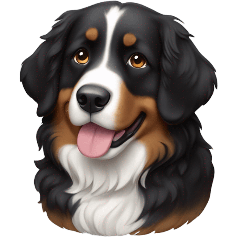 Emoji of a very cute Bernese mountain dog and the text “TY” for thank you emoji