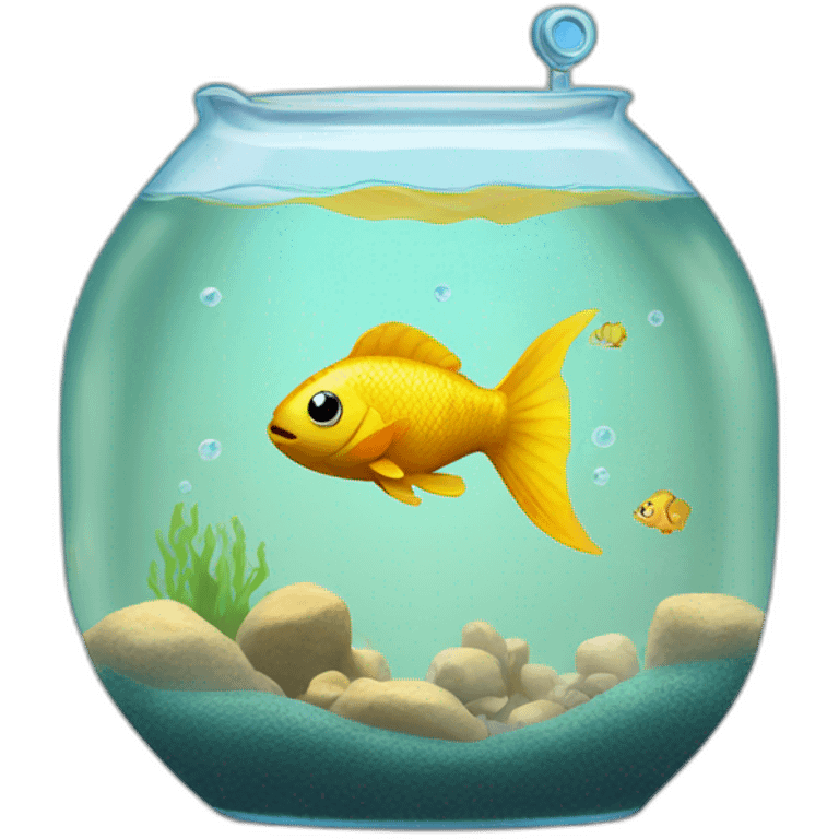 fish plays tank game emoji