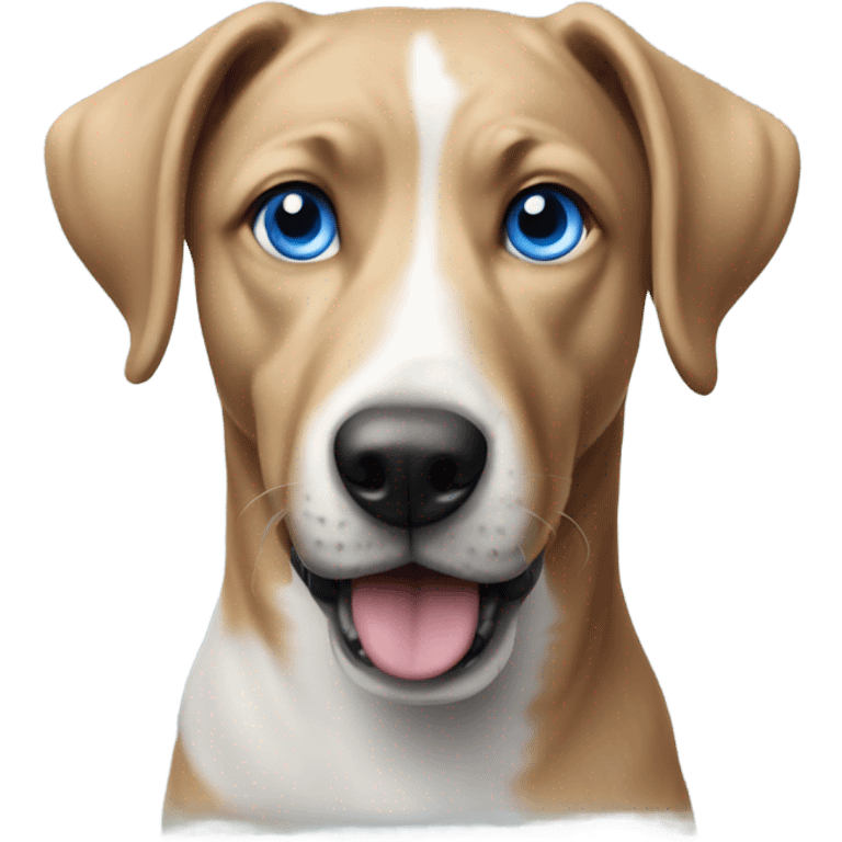 realistic blue eyed dog emoji