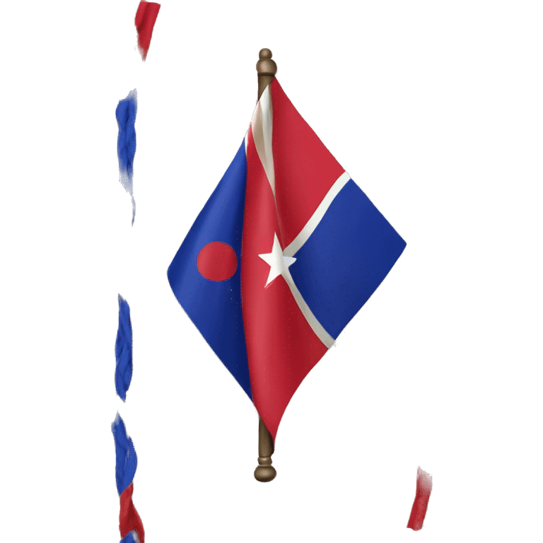 Modern Assyrian flag emoji