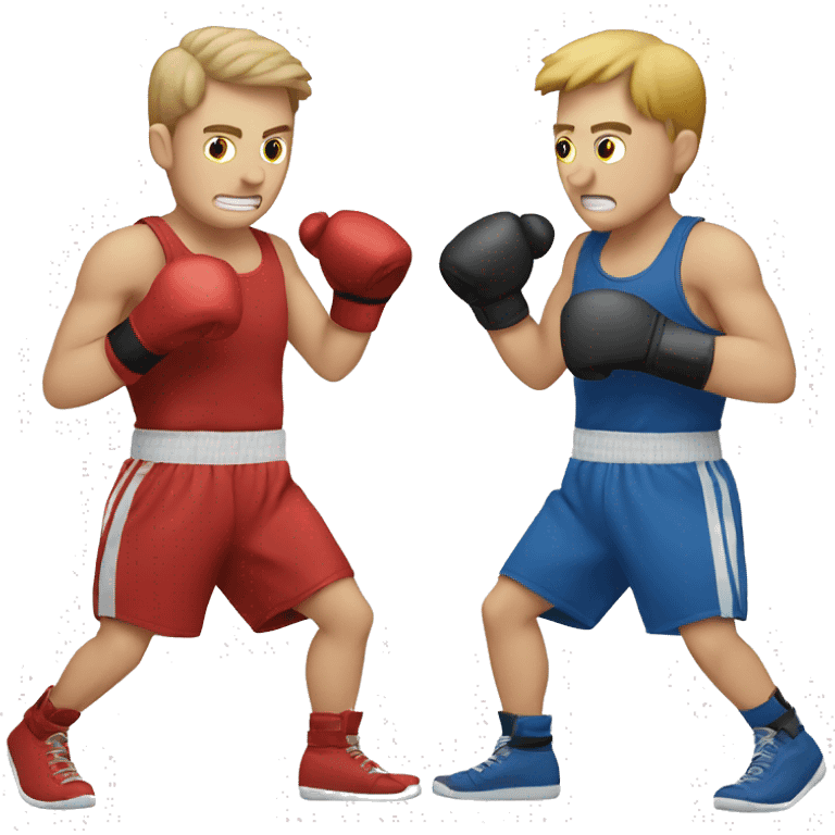 White Guy boxing emoji