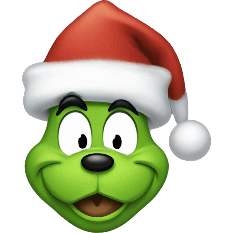 Mickey mouse Christmas grinch emoji