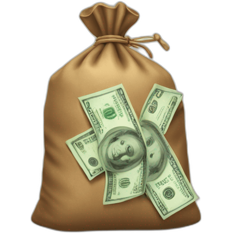 a bag of money with a ₽ symbol emoji