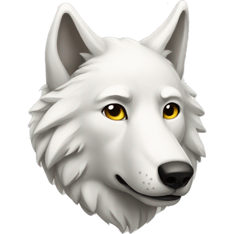 white wolf emoji