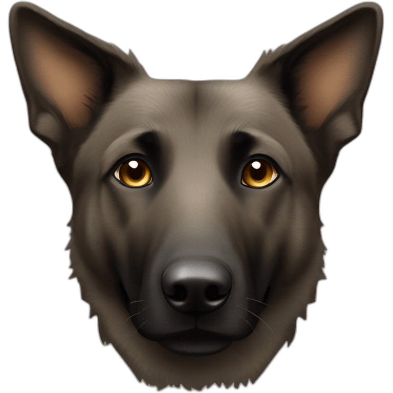 Dutch Shepherd dog, light brown in eyes area emoji